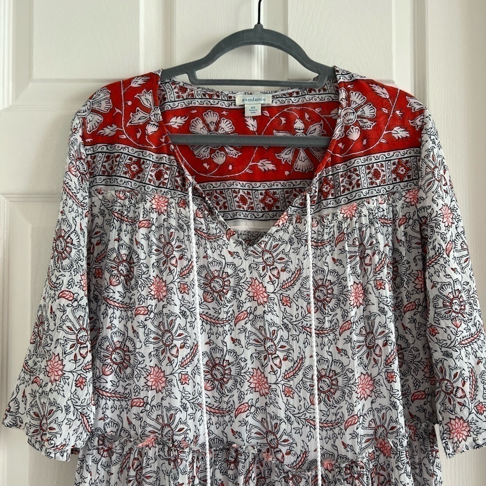 Sundance All At Sea Dress. Boho Size XS Red/White/Black. Beach. EUC! - Picture 8 of 16